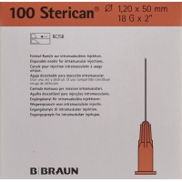 Иглы Sterican 18г 1,20х50мм розовые Люэра 100 шт.