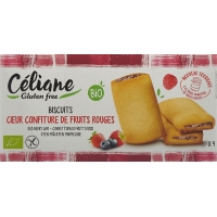 Печиво Les Recettes de Céliane з червоною фруктовою начинкою, без глютену