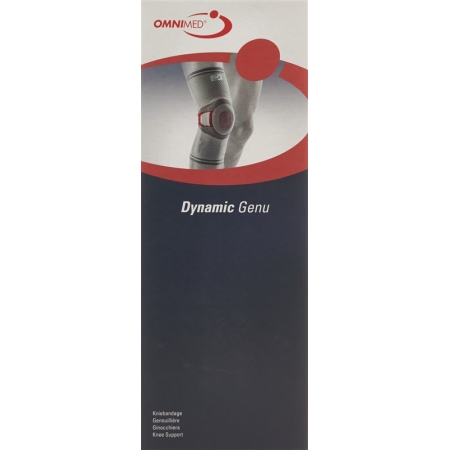 Наколінник OMNIMED Dynamic Genu XS сірий/бордовий