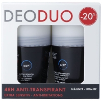 Vichy DeoDuo Homme Anti-Perspirant 48H Extra Sensitive Roll-On 2x 50м