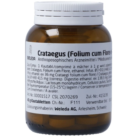 Weleda Crataegus Folium cum Flore et Fructus Kautabl 40 г