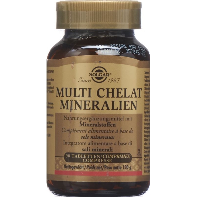 SOLGAR Multi Chelate Minerals Табл
