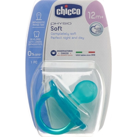 Chicco Physiological pacifier GOMMOTTO BLUE silicone maxi 16-36m DE / FR
