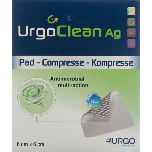 Клей Urgoclean Ag Hydro Polyacrylic 6х6см 10 шт
