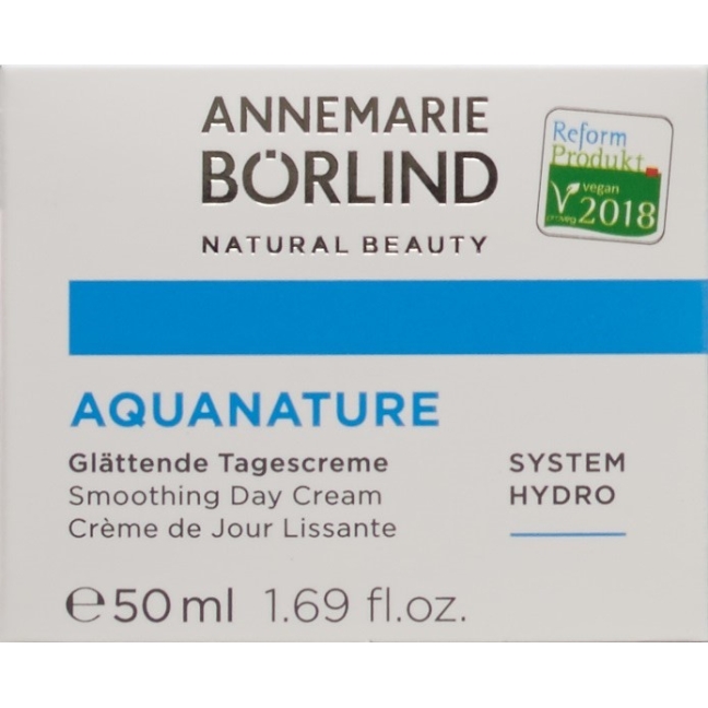 Денний розгладжуючий крем Boerlind Aquanature 50 мл