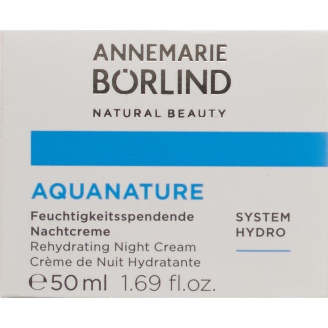Boerlind Aquanature зволожуючий нічний крем 50 мл