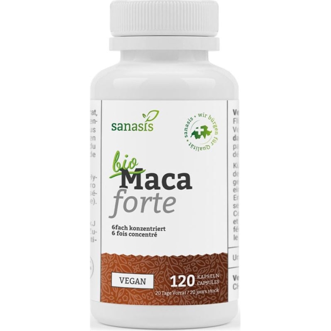 Sanasis Organic Maca Forte капсули 120 шт