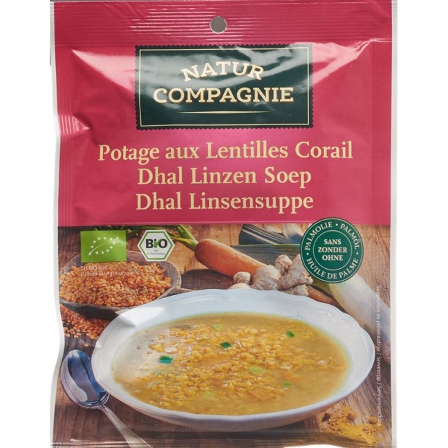 Natur Compagnie Dhal Органічний суп з сочевиці 60г