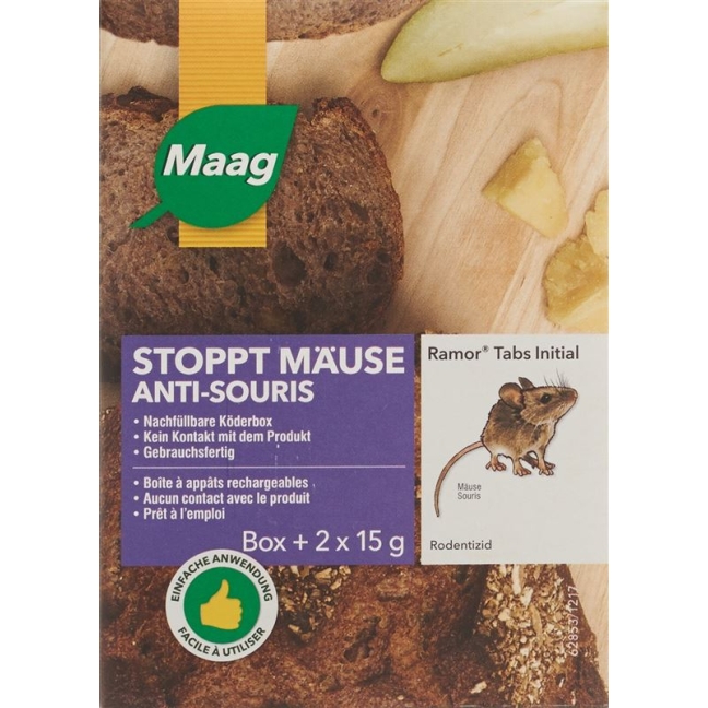 Ramor Rodenticide Tabs Initial = Bait Box 2 x 15 г