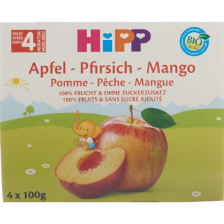 Hipp Fruchtpause Apfel Pfirsich Mango 4x 100g