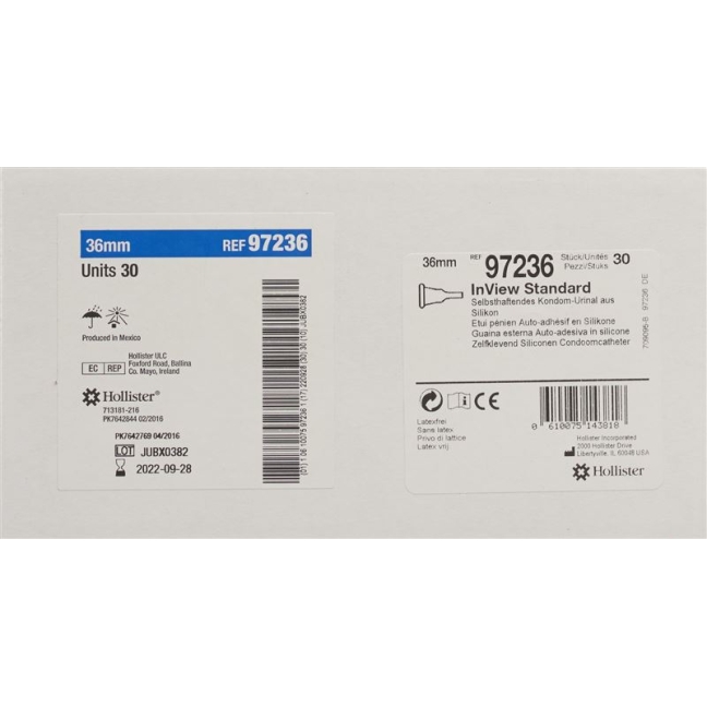 Презерватив Hollister InView Condom 36mm Standard 30 шт