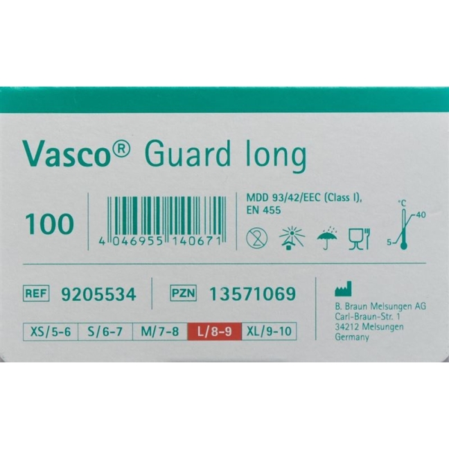 Коробка Vasco Guard Long L 100 шт.