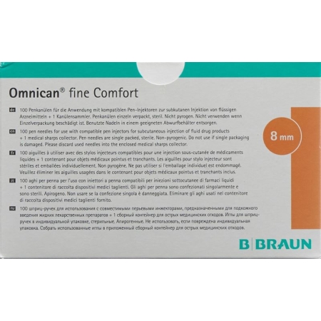 Omnican Fine Comfort G31x8mm M Утилізація 100 шт