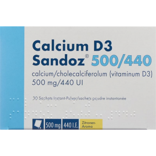 Calcium D3 Sandoz Pulver 500/440 Beutel 30 Stück