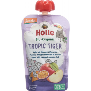 Holle Tropic Tiger - Паучи Яблоко Манго Маракуйя 100 г