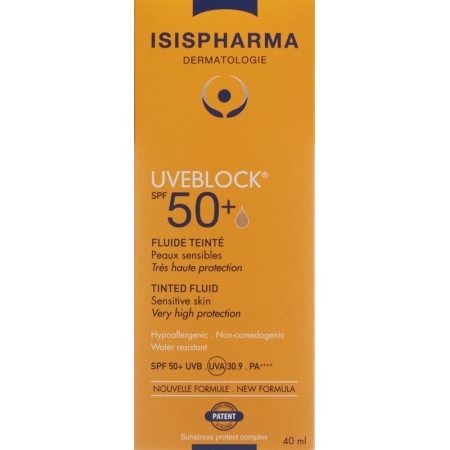 UVEBLOCK UVEBLOCK FLUIDE TEINTE SPF50+ Tb 40 мл