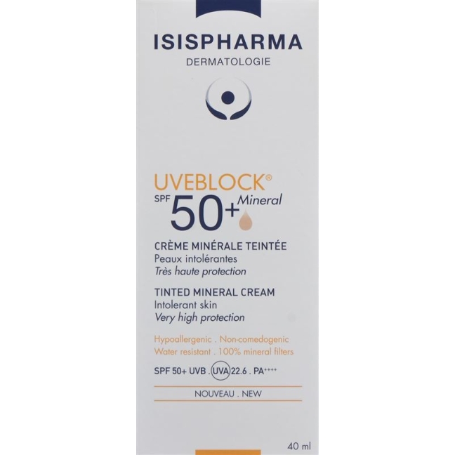 ISIS PHARMA UVEBLOCK MINERAL TEINTE SPF50+ Tb 40 мл