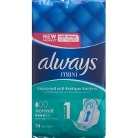 бинт always maxi нормальний з крильцями 14 шт