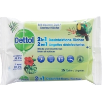 Серветки дезінфікуючі Dettol 2в1 15 шт