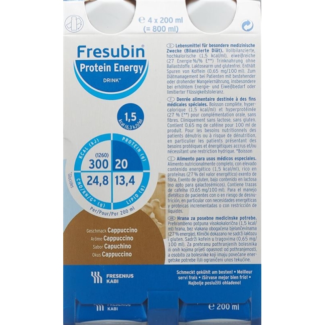 Fresubin Protein Energy DRINK Cappuccino 4 пляшки 200 мл