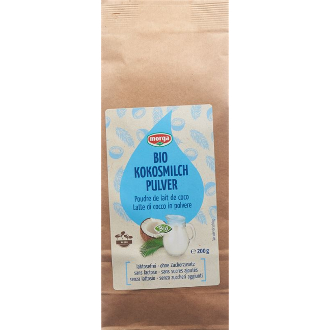 Сухое кокосовое молоко Morga органический пакетик 200г