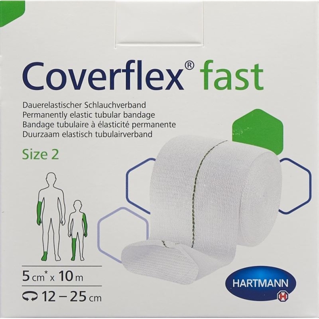 Coverflex Fast Size 2 10mx5cm Green