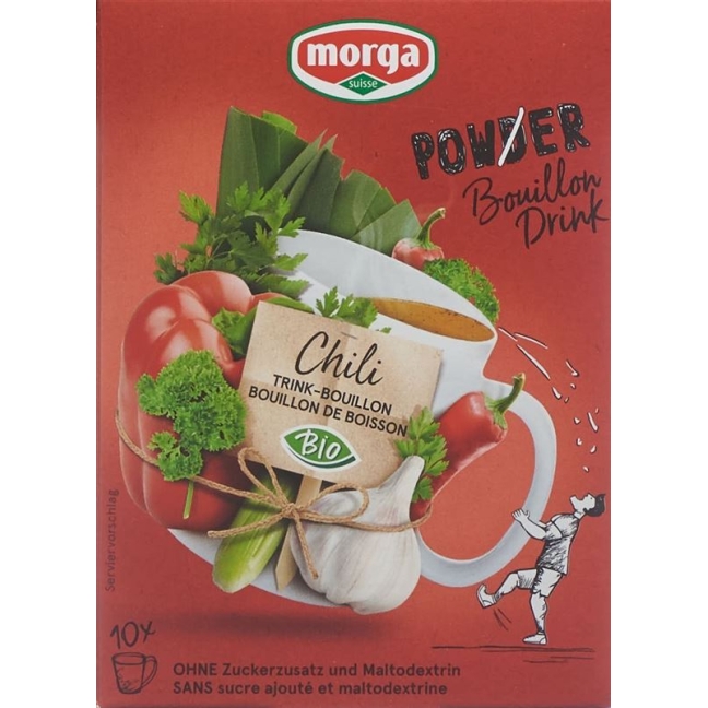 Morga PowerPowder BouillonDrink Chili Organic 10 пакетиків 4 гр