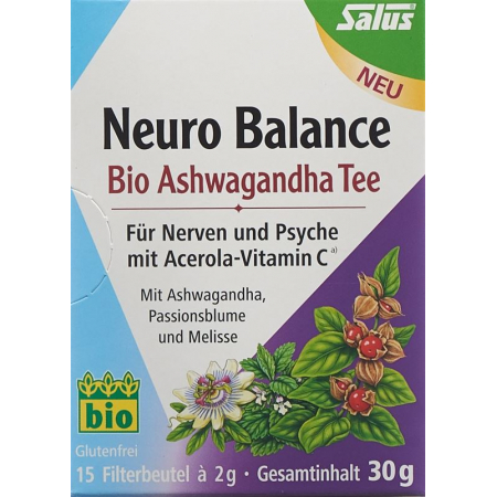 Чай Salus Neuro Balance Ashwagandha Органический пакетик 15 шт.