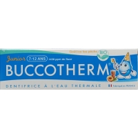 Зубна паста Buccotherm 7-12 років холодний чай персик органічний (з фтором)