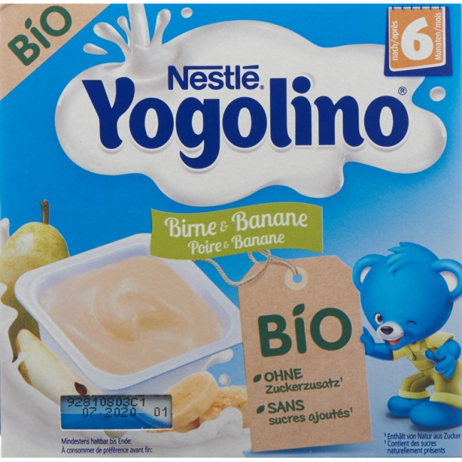 Nestle Yogolino Bio Birne Banane 4x 90g