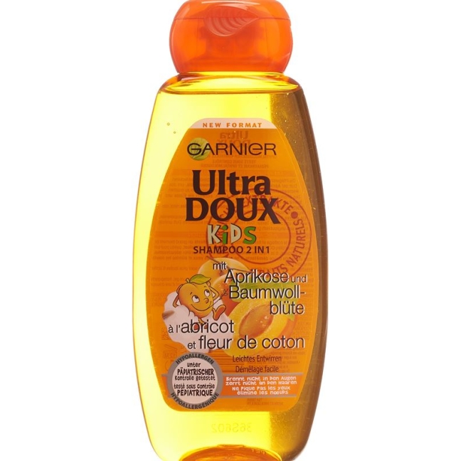 Ultra Doux Kids Шампунь 2в1 з абрикосом і бавовняним цвітом Fl 3