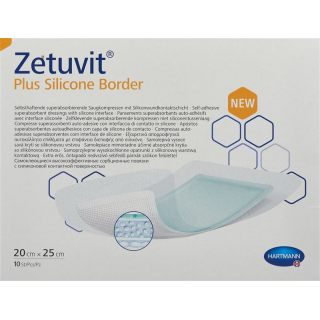 Zetuvit Plus Silicone Border 20x25cm 10 Stück
