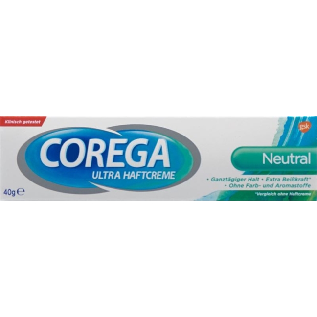 Крем-клей Corega Ultra нейтральний Tb 40 г