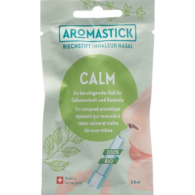 Нюхательная палочка AROMASTICK 100% органическая сумка Calm