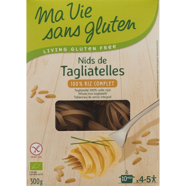 Цільнозерновий рис Ma Vie S Glut Tagliatelle 300г