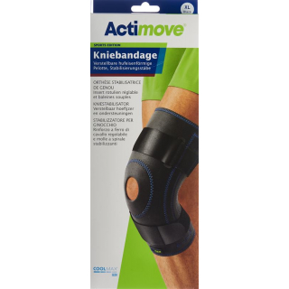Actimove Sport Knee Support XL Adjustable Pad Stabilising Bars