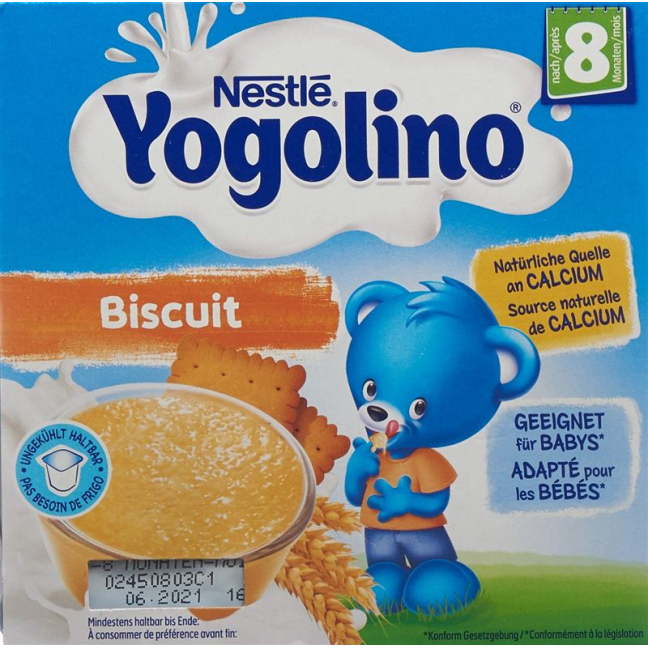 Nestle Yogolino Biscuit 8m (neu) 4x 100g