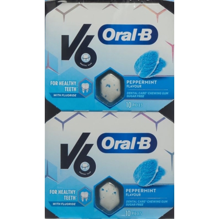 Жувальна гумка V6 OralB Peppermint 12 Blist 10 шт