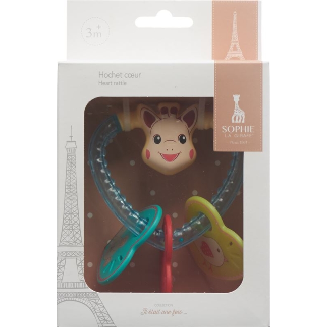 Sophie La Girafe heart rattle