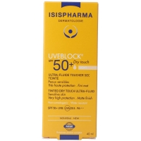ISIS PHARMA UVEBLOCK DRY TOUCH SPF 50+ СВІТЛИЙ ТІНУВАНИЙ 40 мл