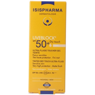 ISIS PHARMA UVEBLOCK DRY TOUCH SPF 50+ СВІТЛИЙ ТІНУВАНИЙ 40 мл