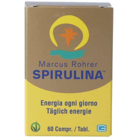 Spirulina Marcus Rohrer Tabletten Glasflasche 60 Stück