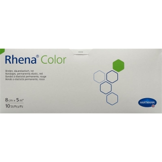 Еластичні стяжки Rhena Color 8смx5м червоні відкриті 10 шт