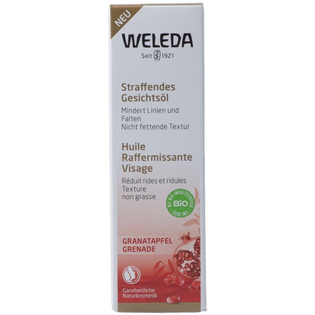 Зміцнююча скляна олія для обличчя Weleda Pomegranate 30 мл