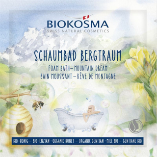 Biokosma Schaumbad Bergtraum gelber Enzian Honig Bio 25ml