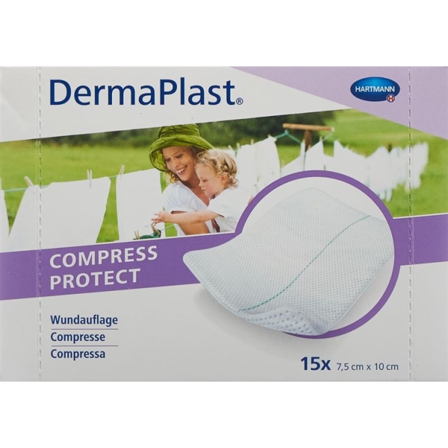 DermaPlast Compress Protect 7,5x10см 15 шт