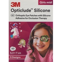 Силіконова пов'язка для очей 3M Opticlude 5.3x7cm Midi Girls 50 шт.