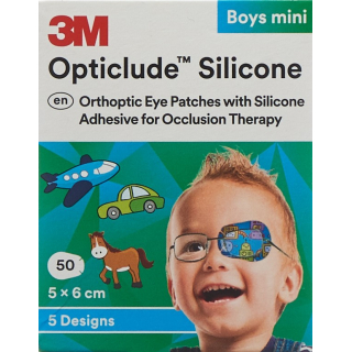 3M Opticlude Sil Augenv 5x6cm Mini Boys (n) 50 Stück