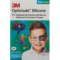 Силіконова пов'язка для очей 3M Opticlude 5,7x8 см Maxi Boys 50 шт.