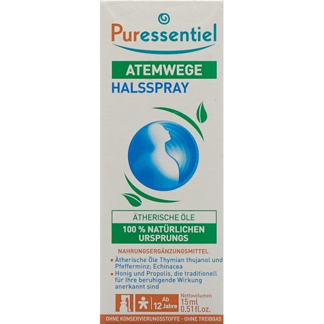 PURESSENTIEL спрей для горла дихальних шляхів